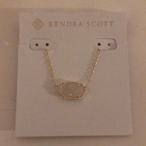BRAND NEW KENDRA SCOTT ELISA DRUSY NECKLACE GOLD